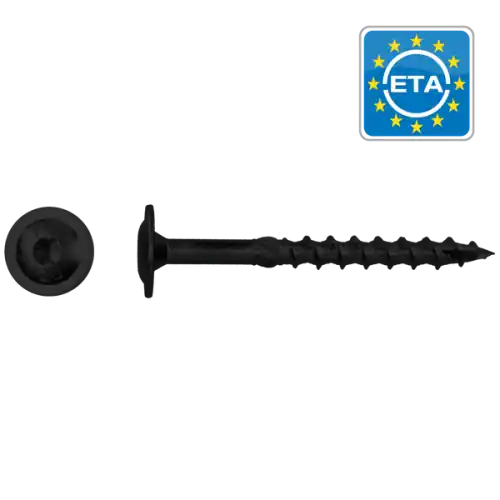 Veilige Betaling Flenskopschroef zwart torx 6x50 mm verzinkt (100 stuks)